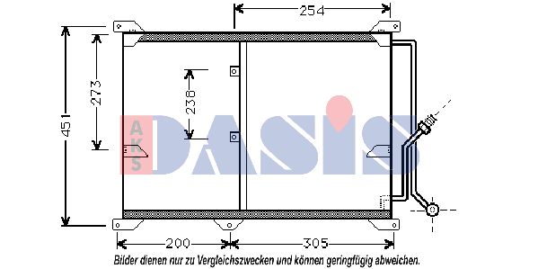 AKS DASIS Kondensaator,kliimaseade 122870N